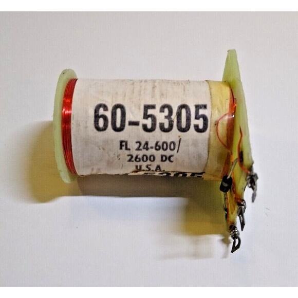 Pinball Machine Flipper Coil FL-24-600 2600 DC Solenoid Game Part NOS + Sleeve - Picture 1 of 3